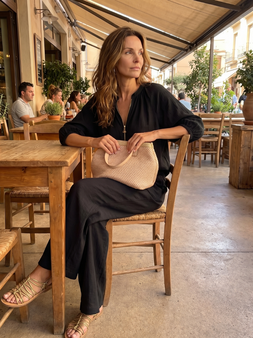 Stella | Casual Zip Blouson Top