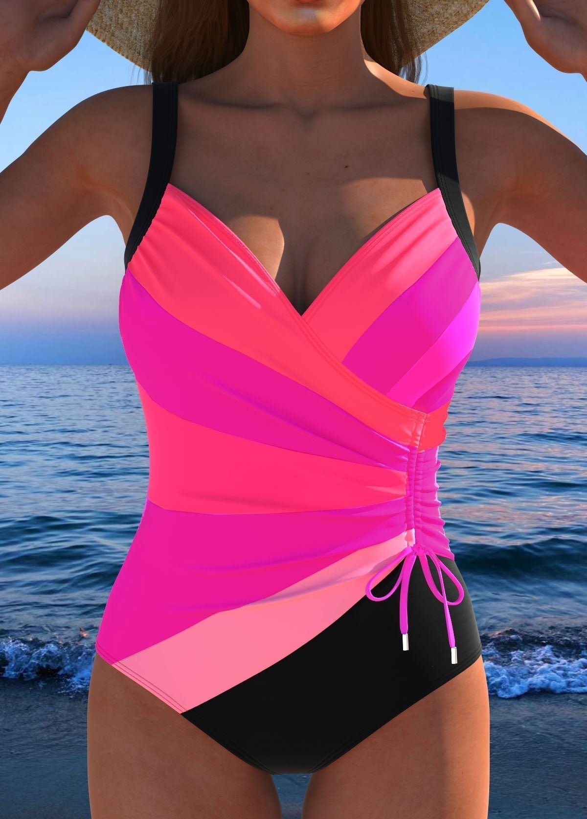 Serena | Surplice One-Piece Swimsuit