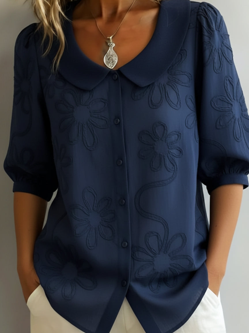 Lucy | Natural Light Floral Blouse