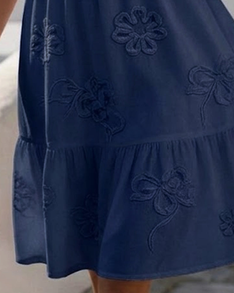 Claire | Floral Dress with Puff Sleeves