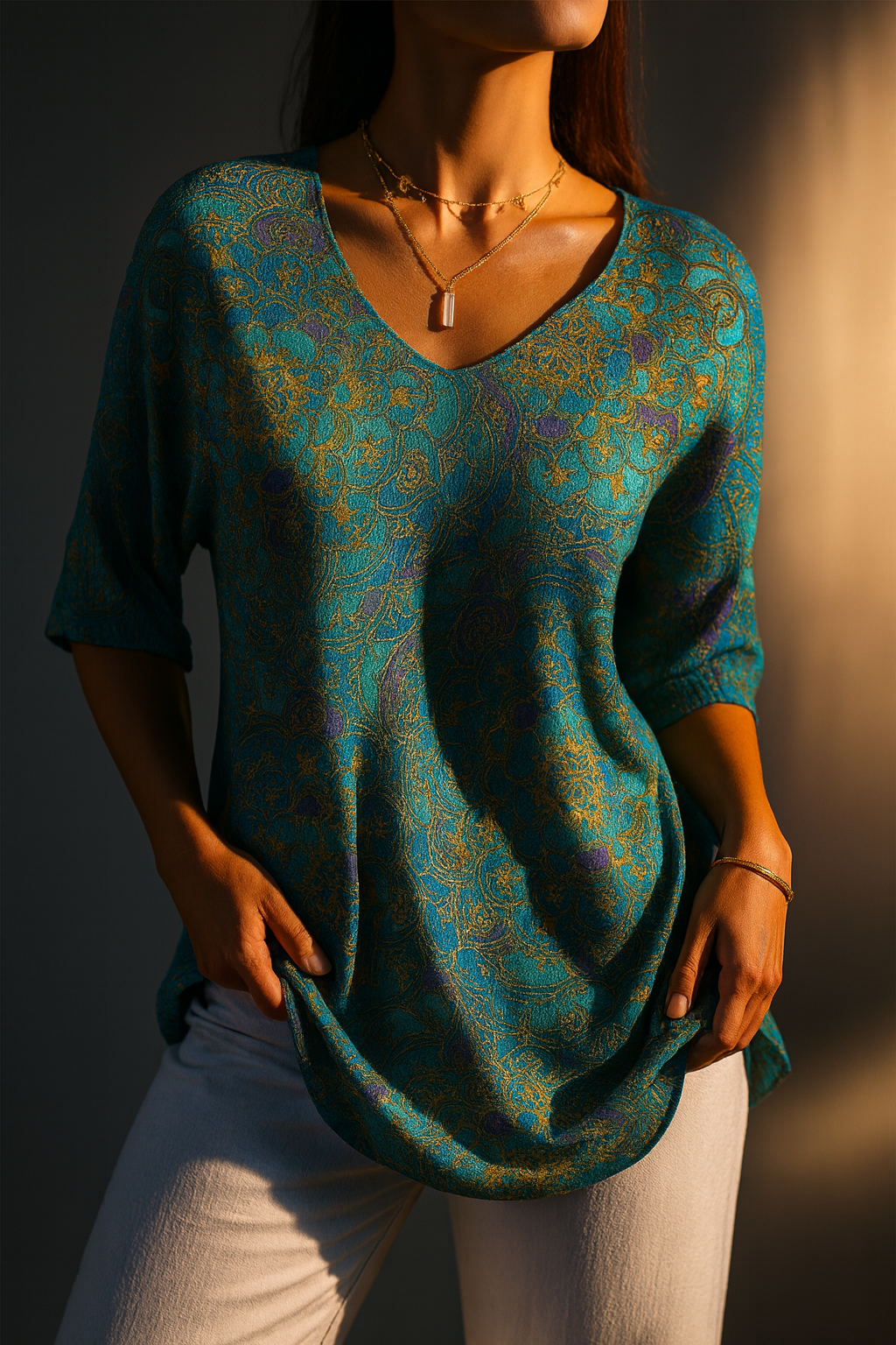 Angela | Elegant Flowing Blouse