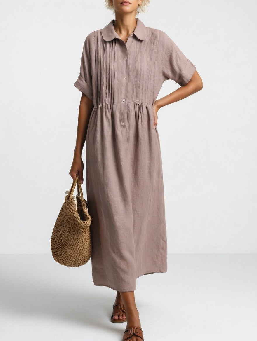 Amber | Flowy Summer Shirt Dress