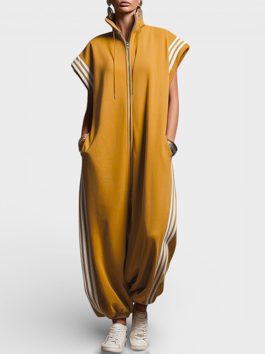 Lily | Comfy Zip Neck Jumpsuit