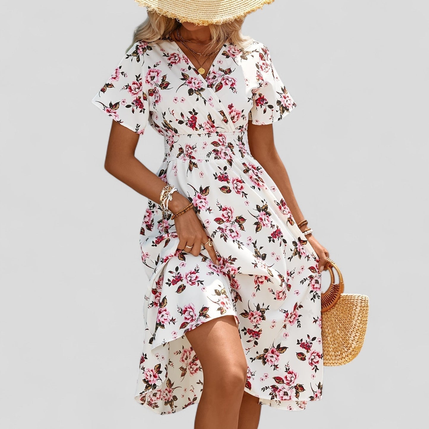 Gretalise - Comfortable Summer Midi Dress