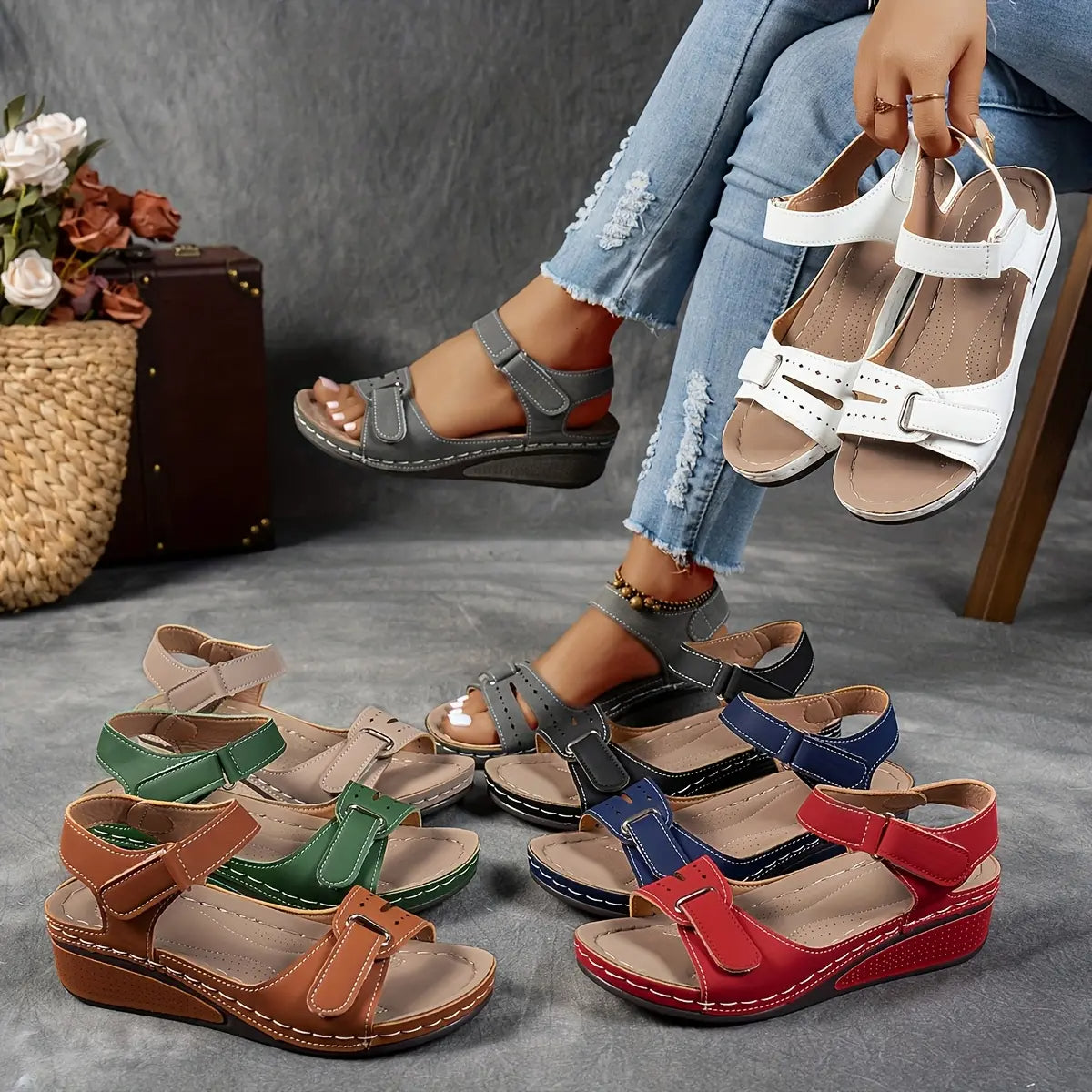 Camilla | Orthopedic Wedge Sandals
