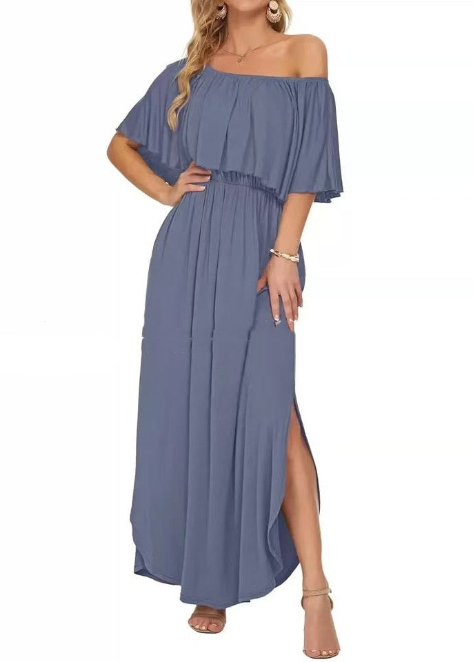 Claire | Printed Off-Shoulder Maxi