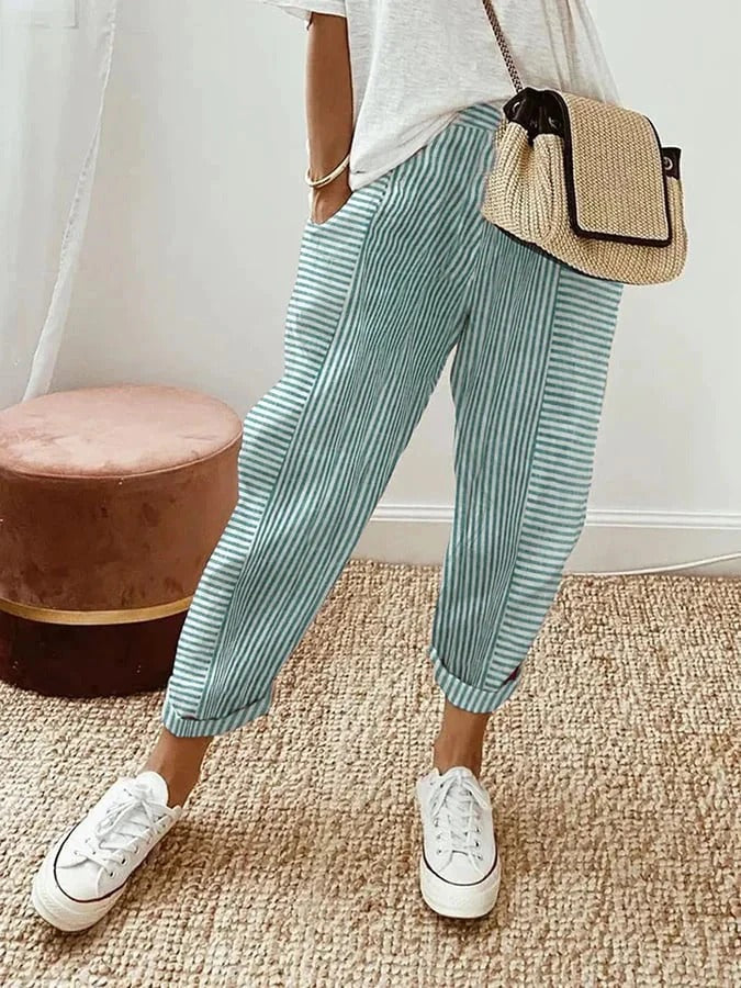 Amelyne | Flattering Stripe Pants