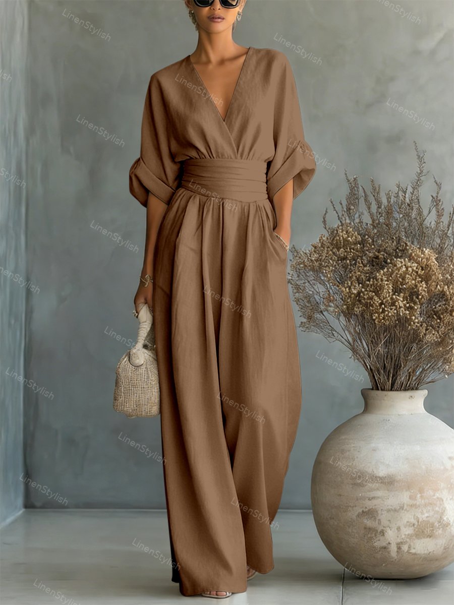 Brooklyn | Casual V-Neck Jumpsuit