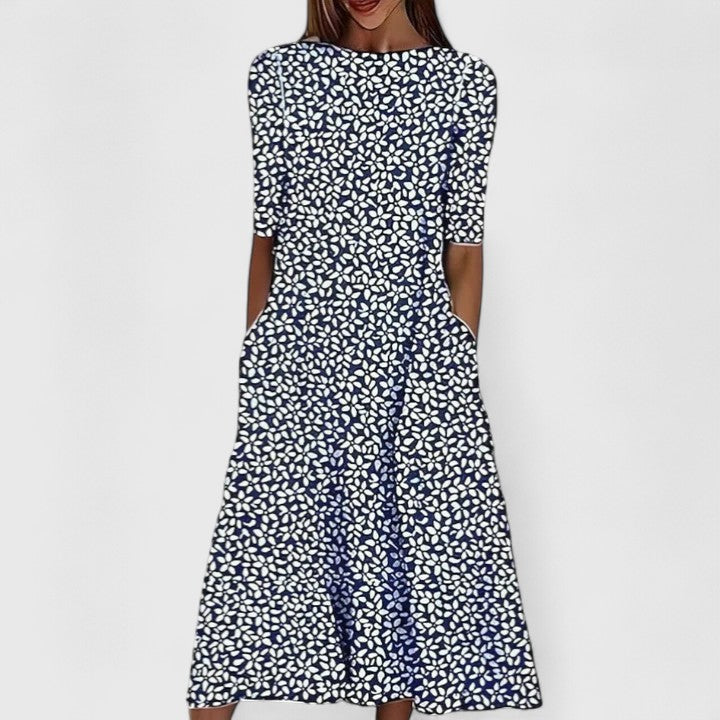 Sarah - Elegant Midi Dress