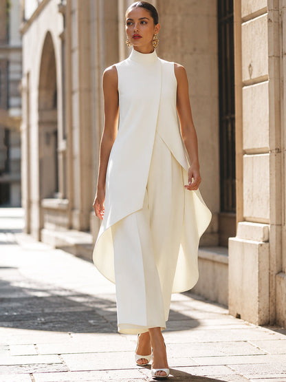 Germine | Elegant Draped Jumpsuit