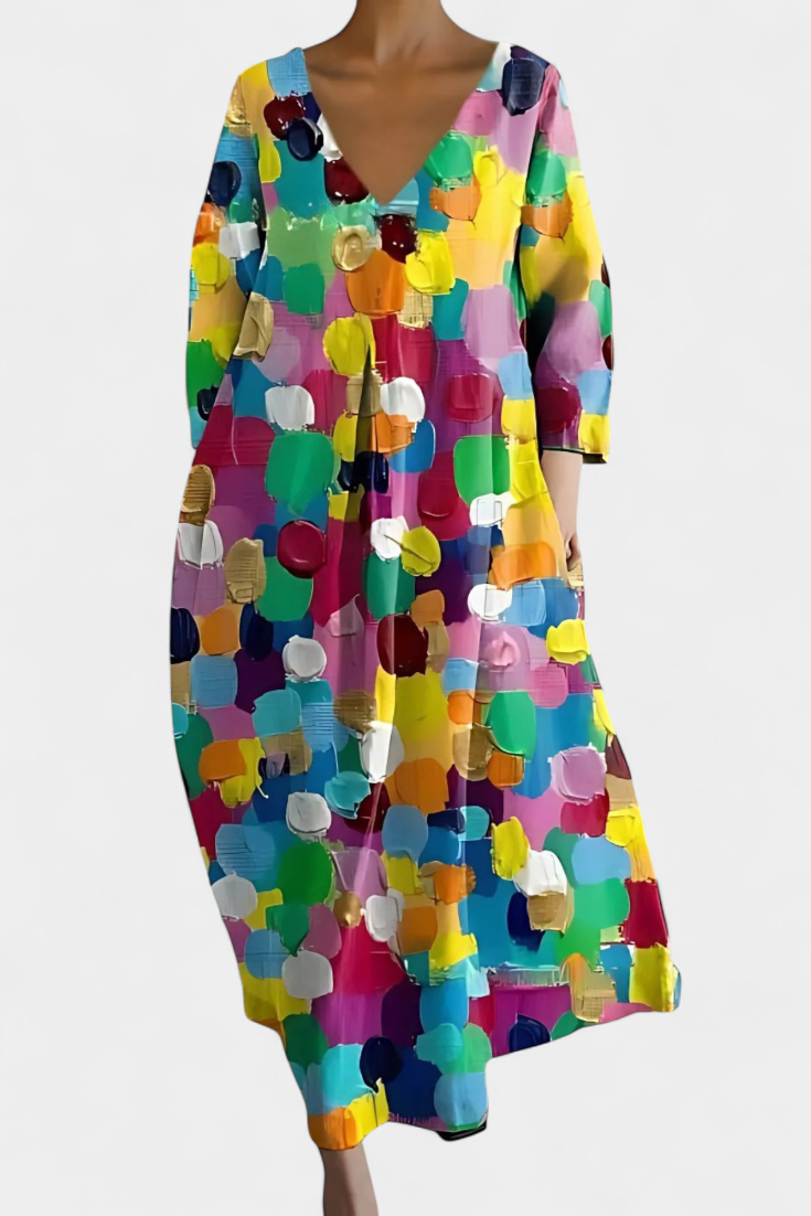 Isalde | Comfortable V-neck Dress