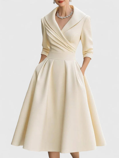Yan - Elegant Midi Dress