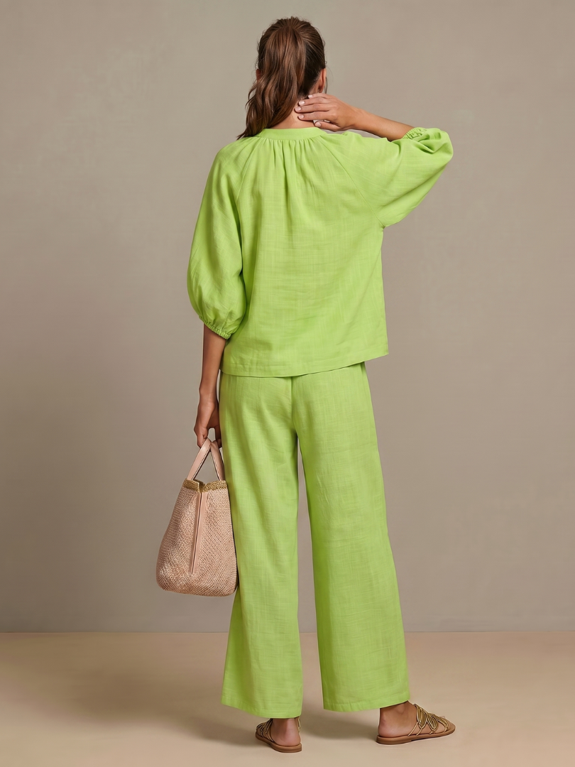 Stella | Casual Zip Blouson Top