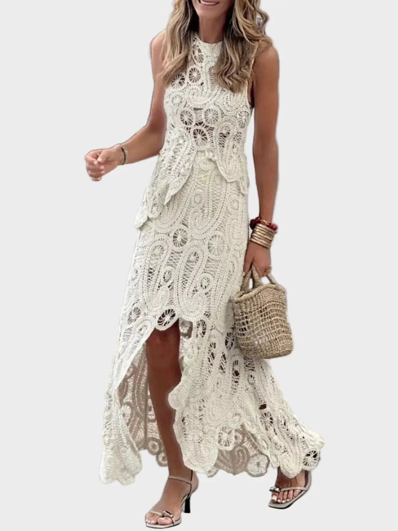 Carmella | Crochet Tank and Skirt Set
