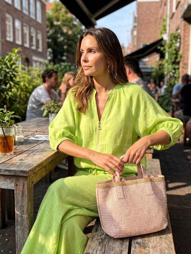 Stella | Casual Zip Blouson Top