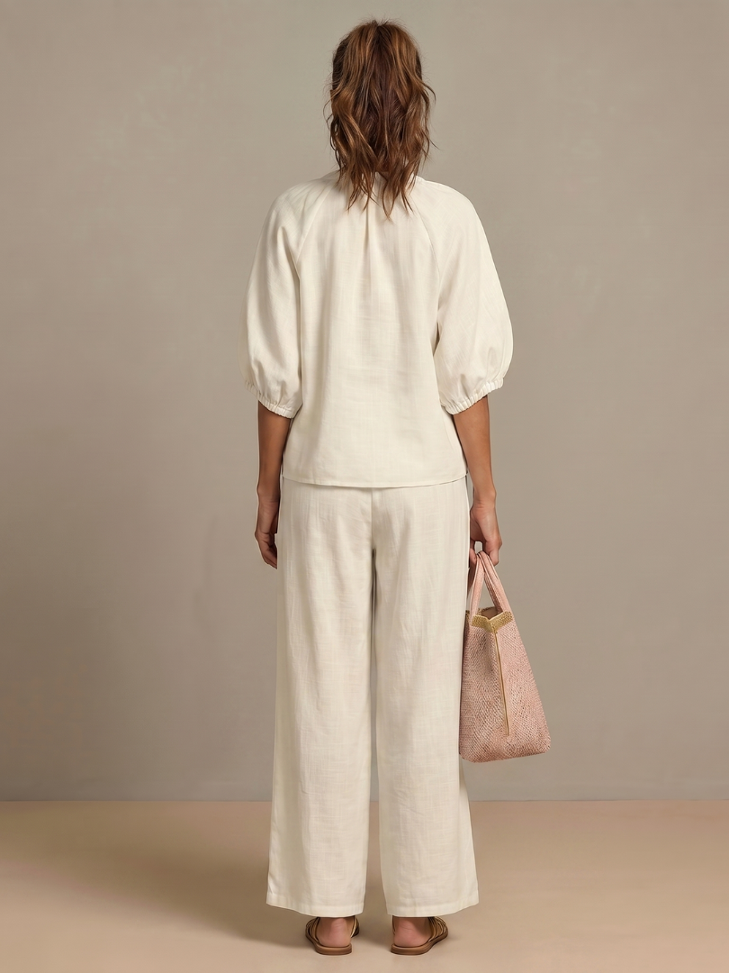 Stella | Casual Zip Blouson Top