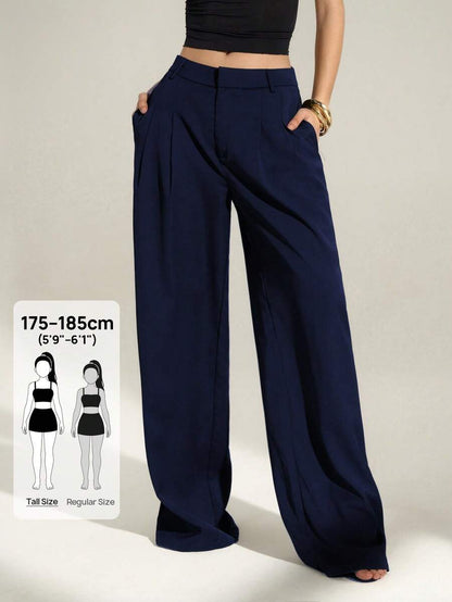 High Waist Pleated Wide Leg Pants