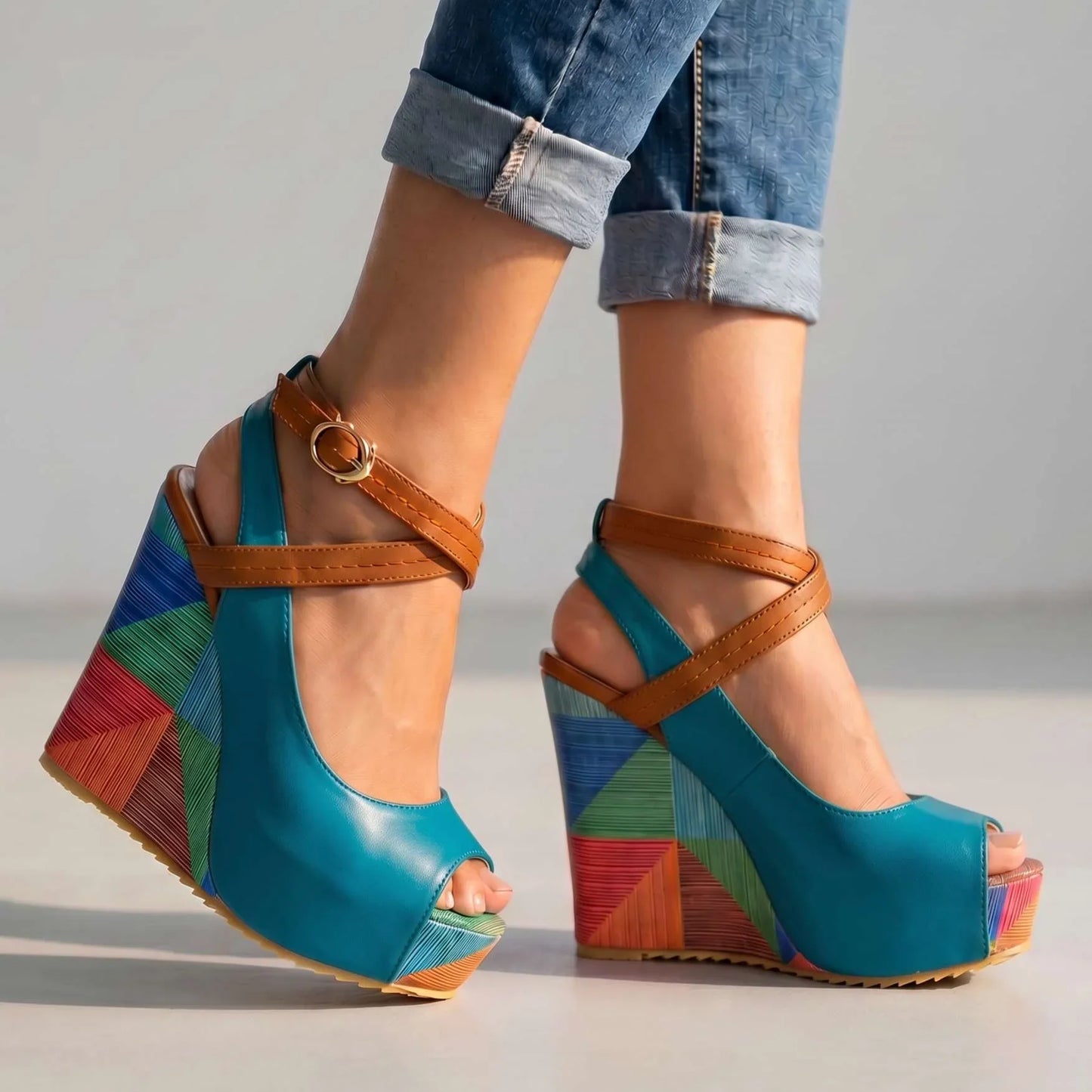 Lyra | Aesthetic Wedge Sandals