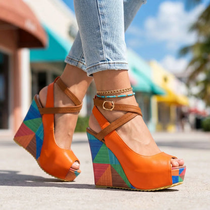 Lyra | Aesthetic Wedge Sandals