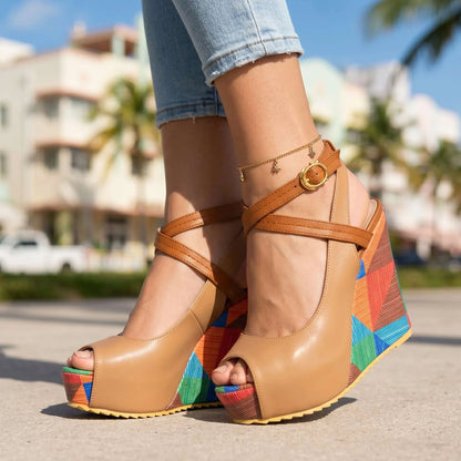 Lyra | Aesthetic Wedge Sandals