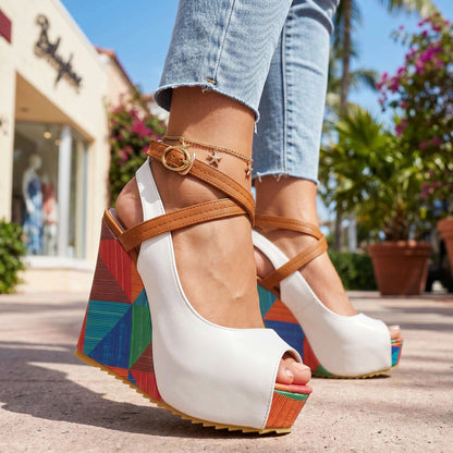 Lyra | Aesthetic Wedge Sandals