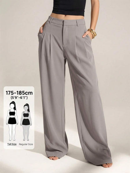 High Waist Pleated Wide Leg Pants
