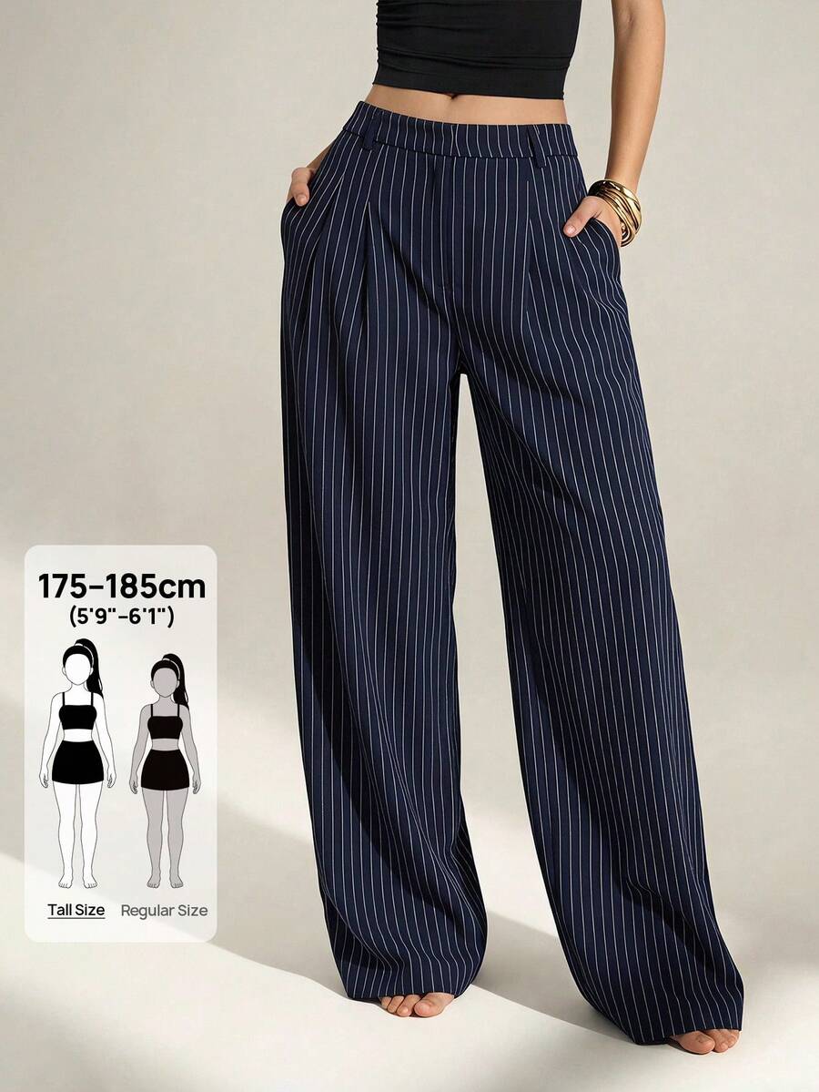 High Waist Pleated Wide Leg Pants