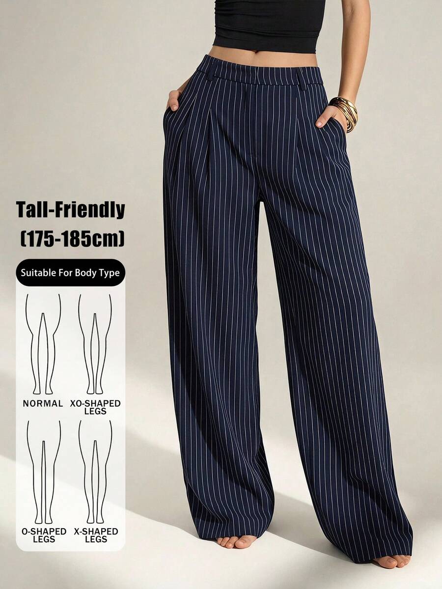 High Waist Pleated Wide Leg Pants
