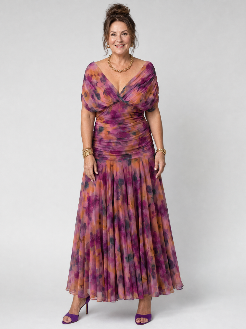 Daniela | Printed Flow Midi Dress