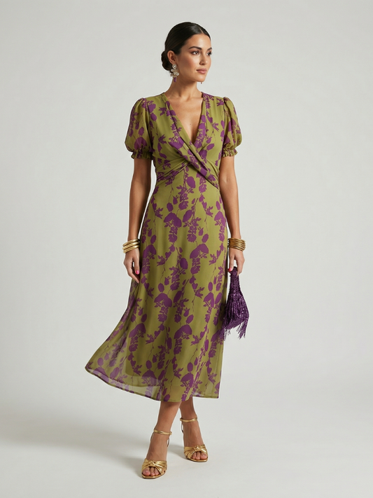 Hazel | Relaxed Floral Midi Dress