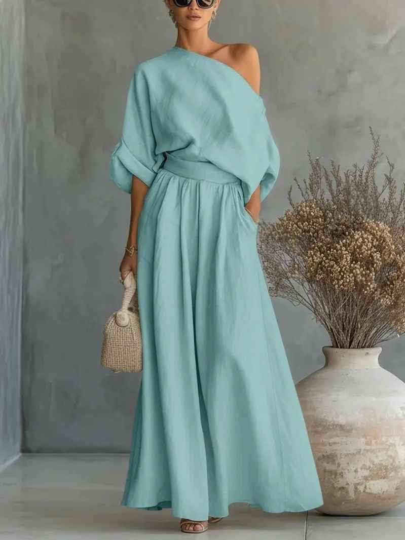 Mia | Casual Off-Shoulder Set