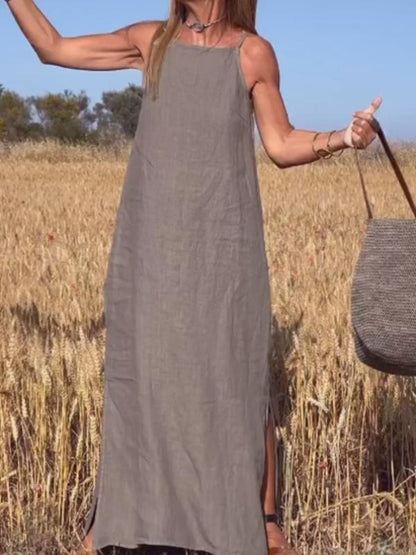 Ayla | Casual women's linen dress