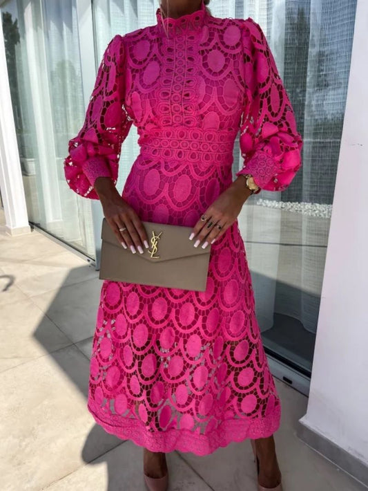 Ava | Fashionable French Lace Dress