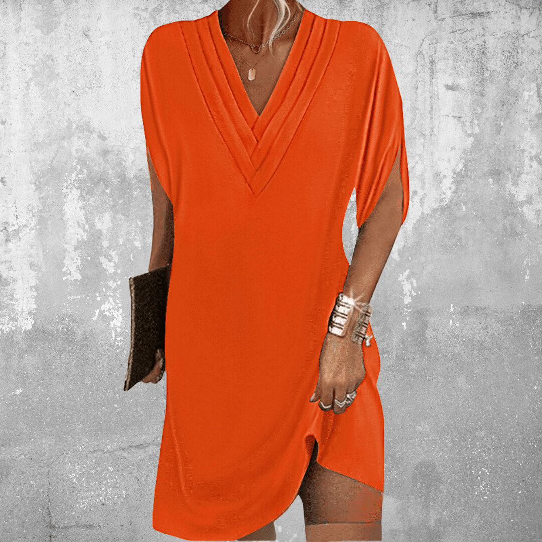 Thalia | V-Neck Mini Dress