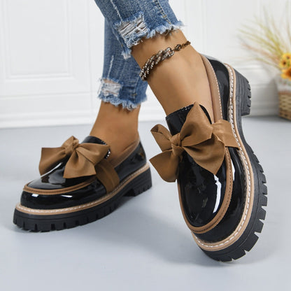 Celine | Chunky Bowknot Loafers