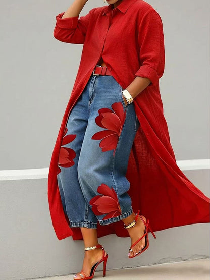 Willow | Printed Elegant Floral Pants
