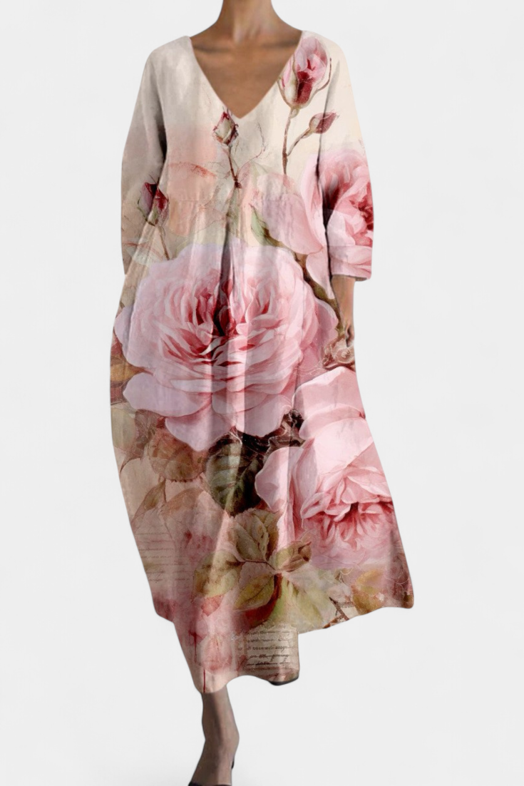 Isalde | Comfortable V-neck Dress