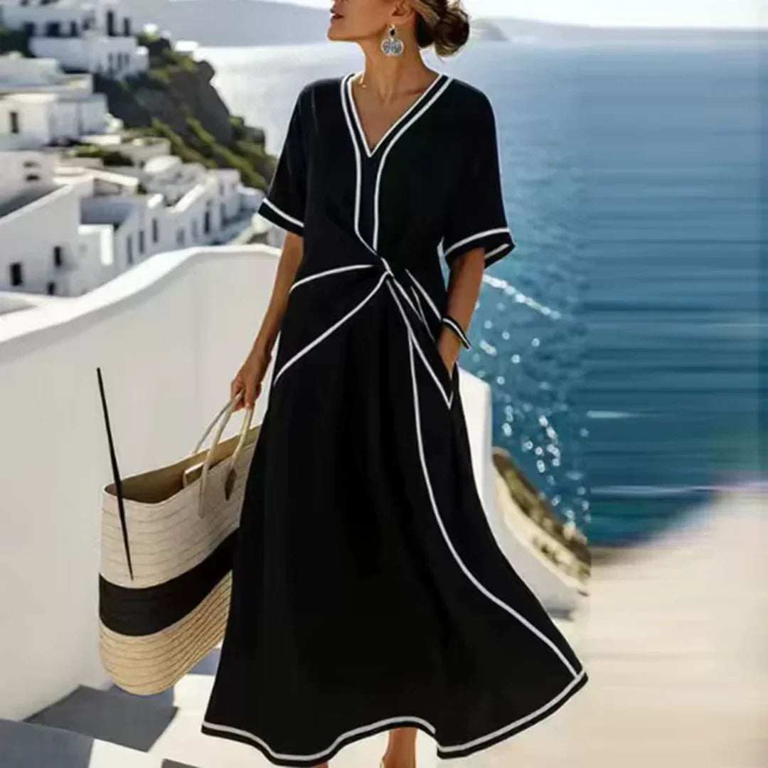Althea | Elegant Santorini Style  Dress