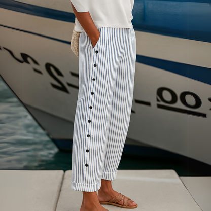 Rhea |  Striped Casual Pants