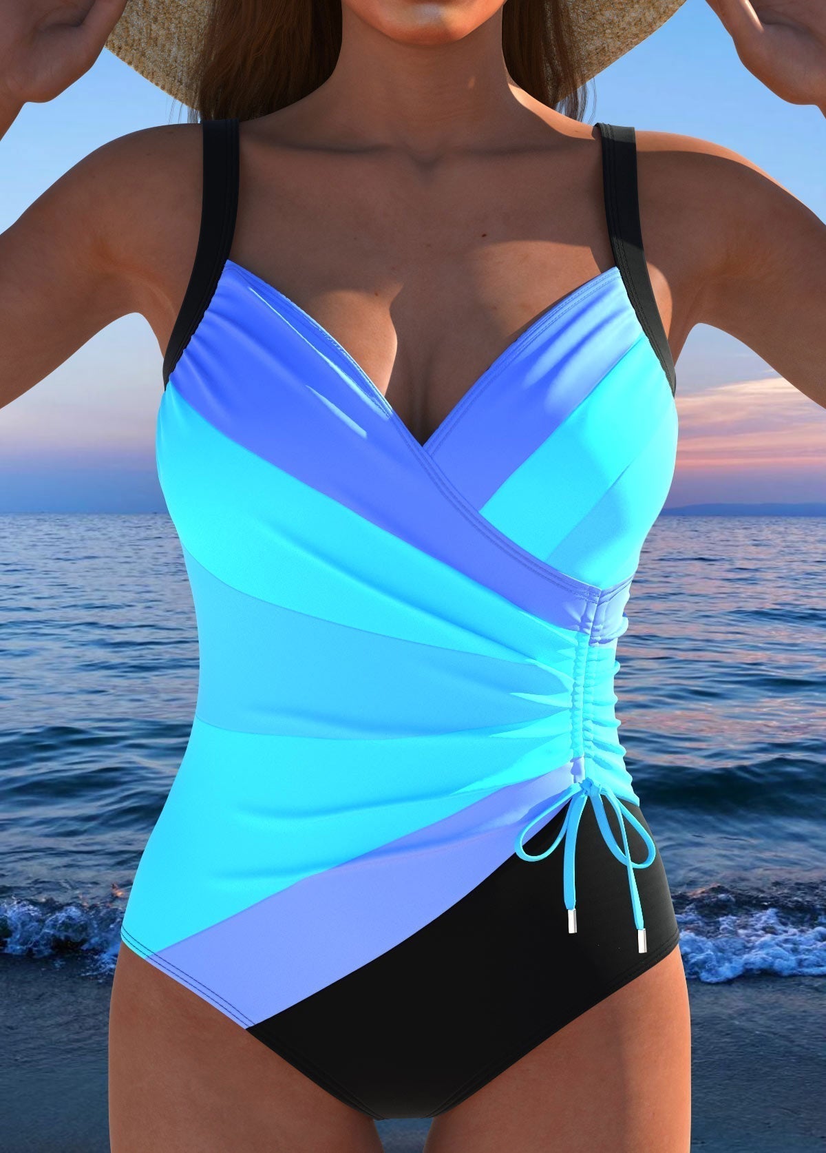 Serena | Surplice One-Piece Swimsuit