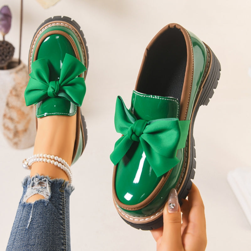Celine | Chunky Bowknot Loafers