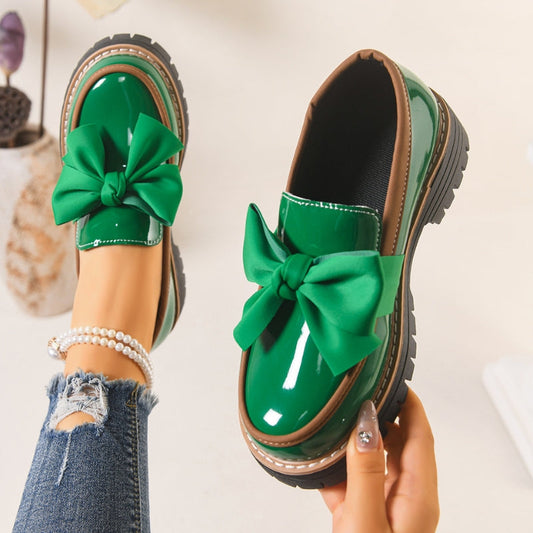 Celine | Chunky Bowknot Loafers
