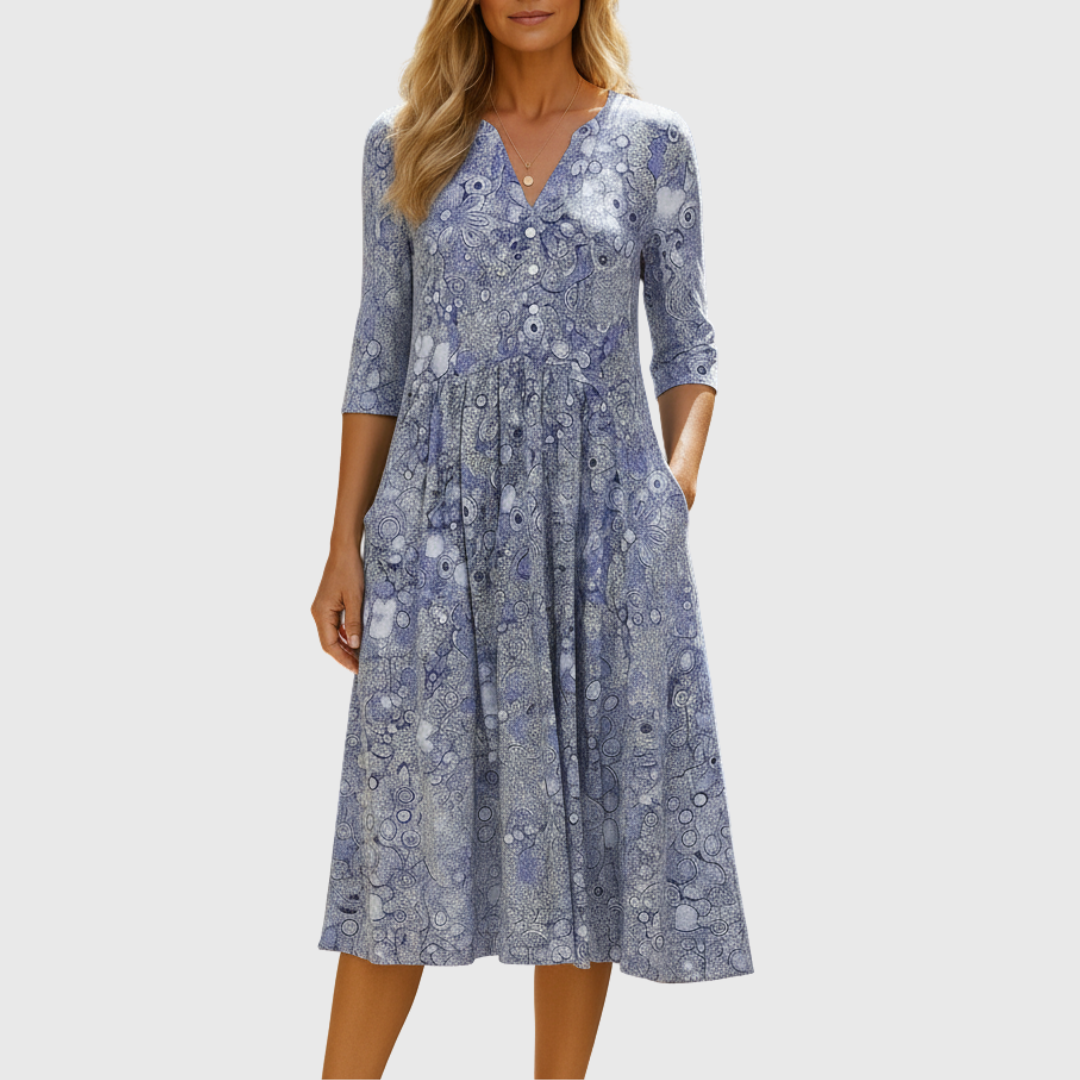 Harlow | V-Neck Midi Dress