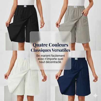 Zarela | Casual Elastic-Waist Skort