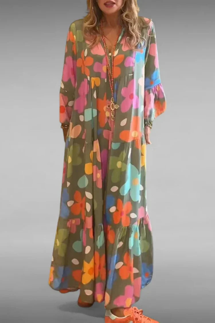 Flora | Relaxed Floral Maxi Dress