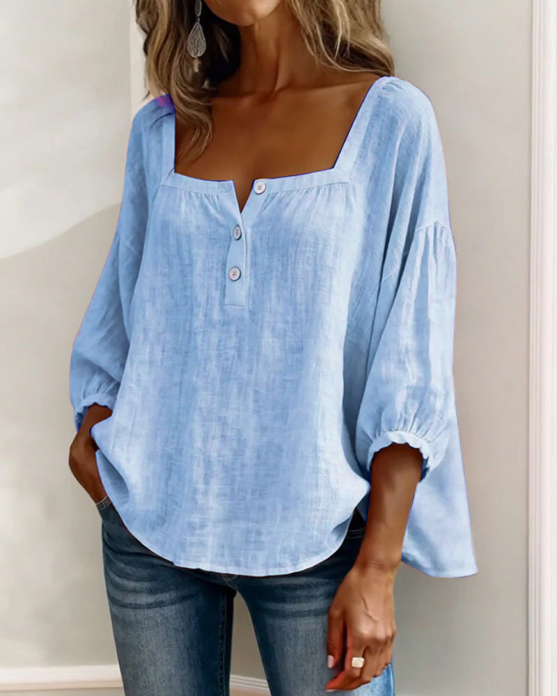 Mia | Comfy Summer Sleeve Shirt