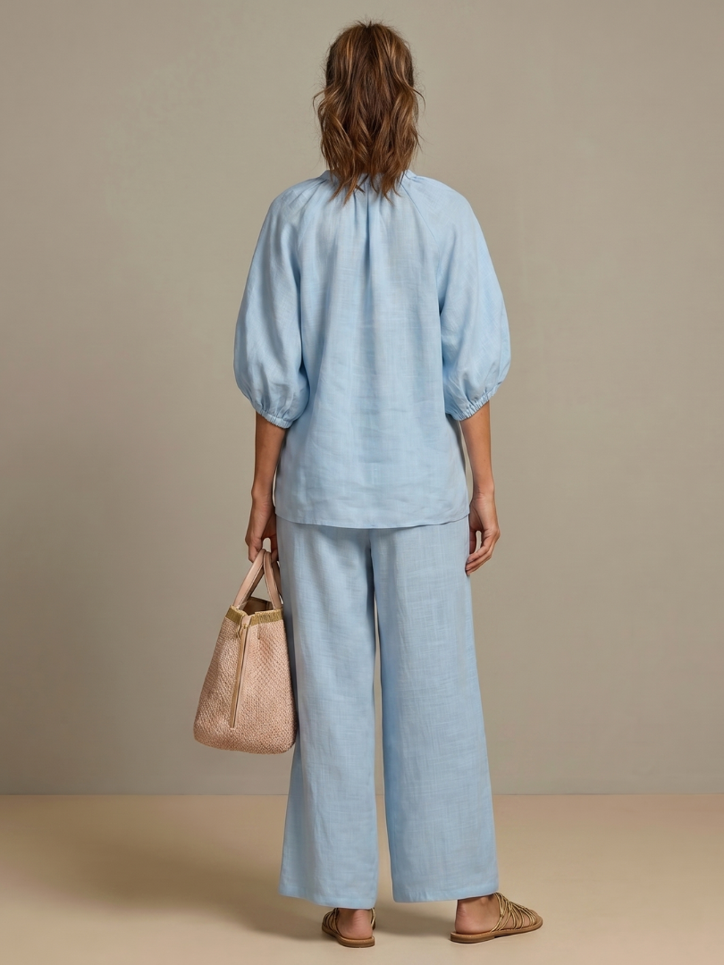 Stella | Casual Zip Blouson Top