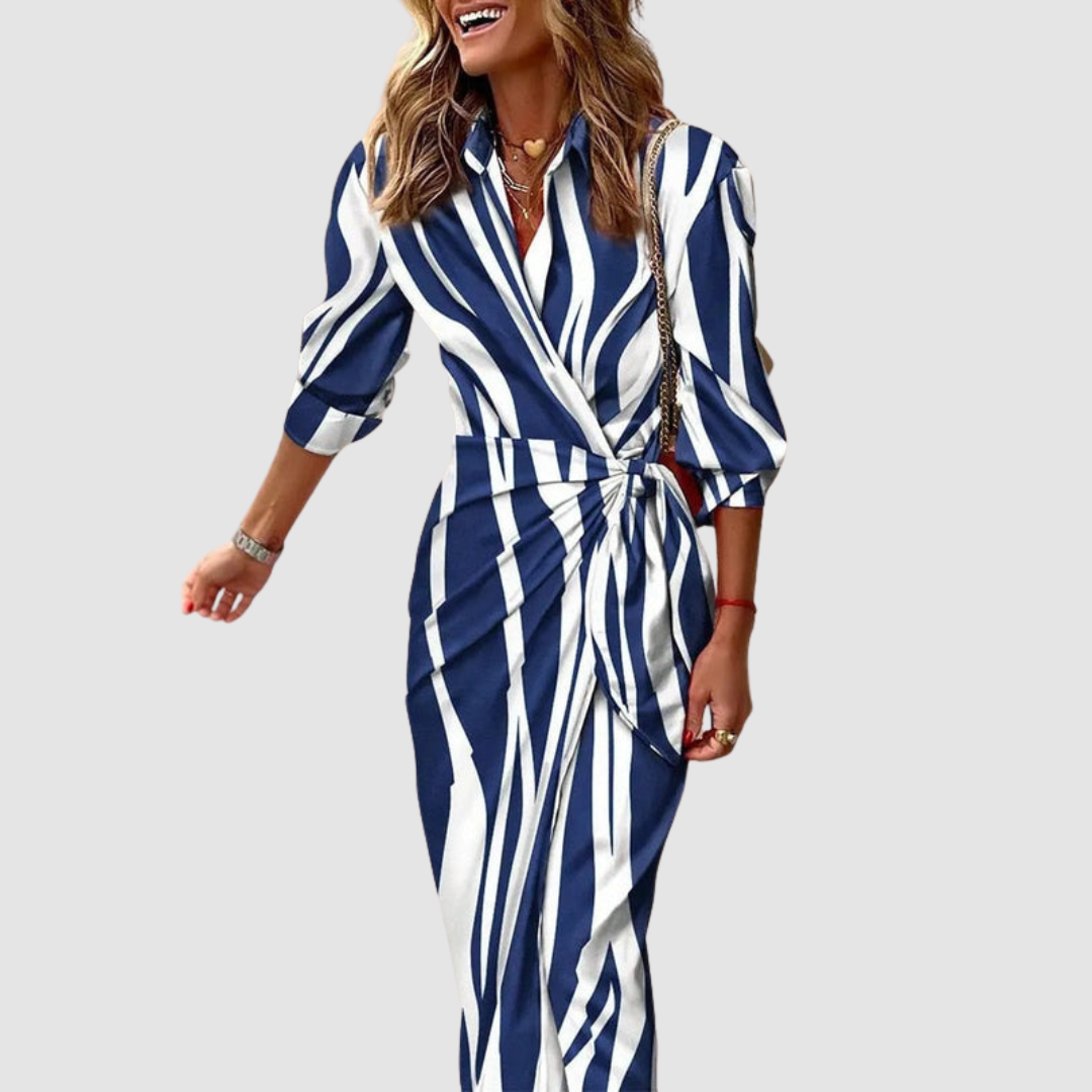 Stella | Casual Striped Elegance Dress