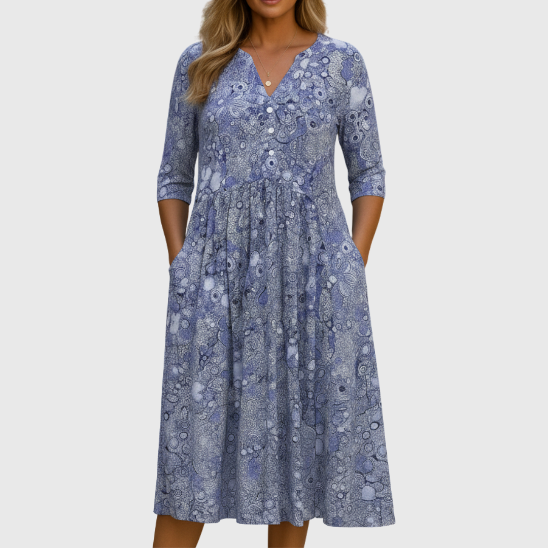 Harlow | V-Neck Midi Dress