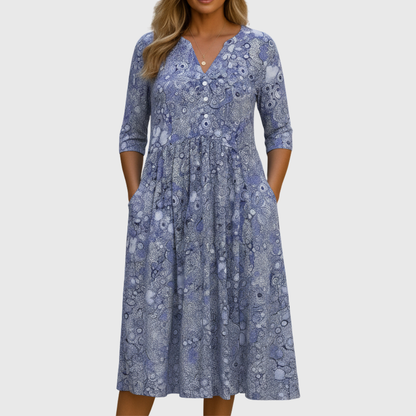 Harlow | V-Neck Midi Dress